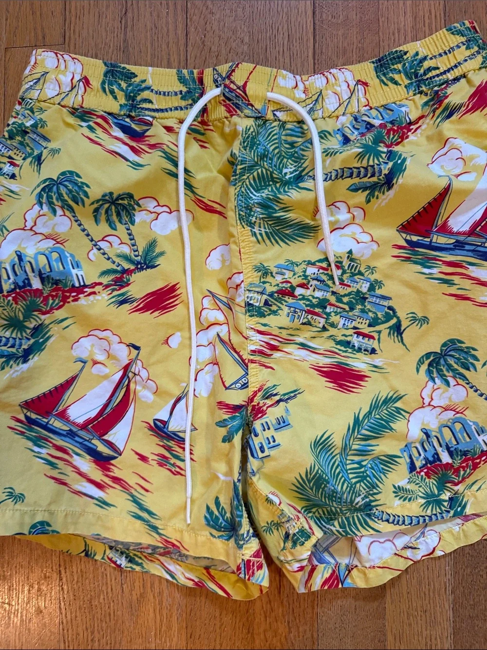 Vintage 30s 40s Style Ralph Lauren Polo Swim Surf board Shorts Trunks Suit